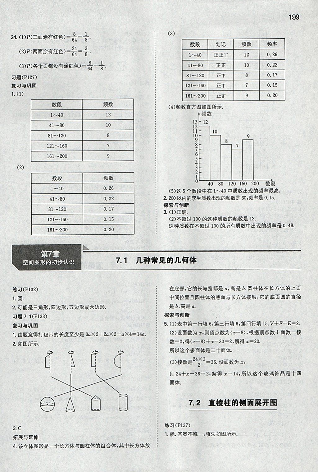 2018年一本初中數(shù)學(xué)九年級(jí)下冊(cè)青島版 參考答案第58頁