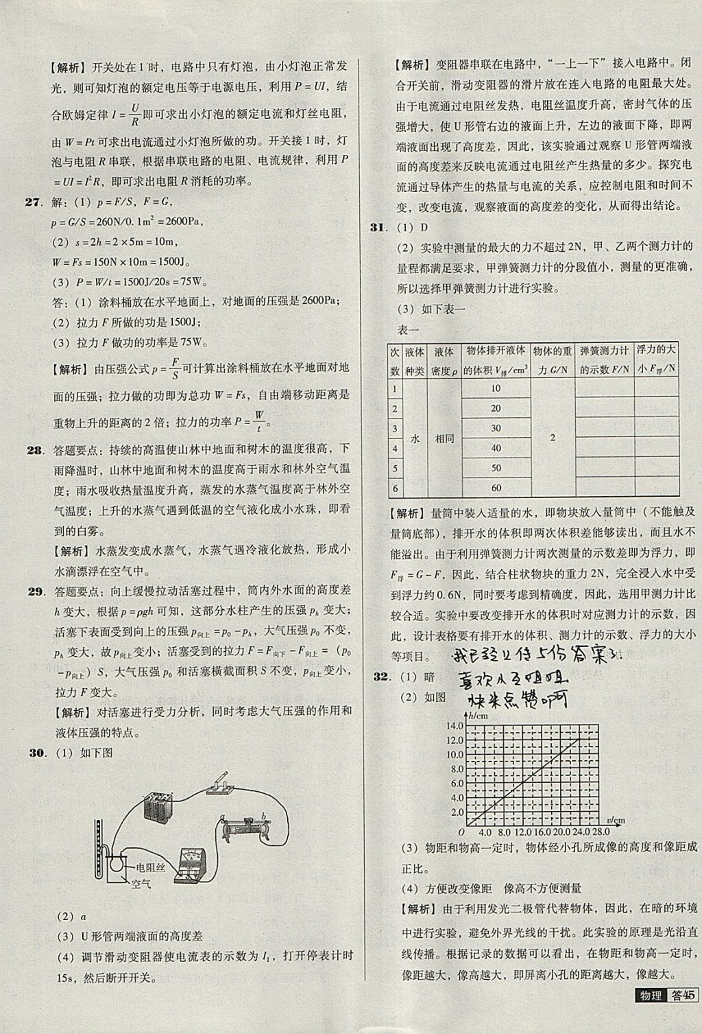 2018年中考必備中考真題精編物理遼寧專版 參考答案第45頁