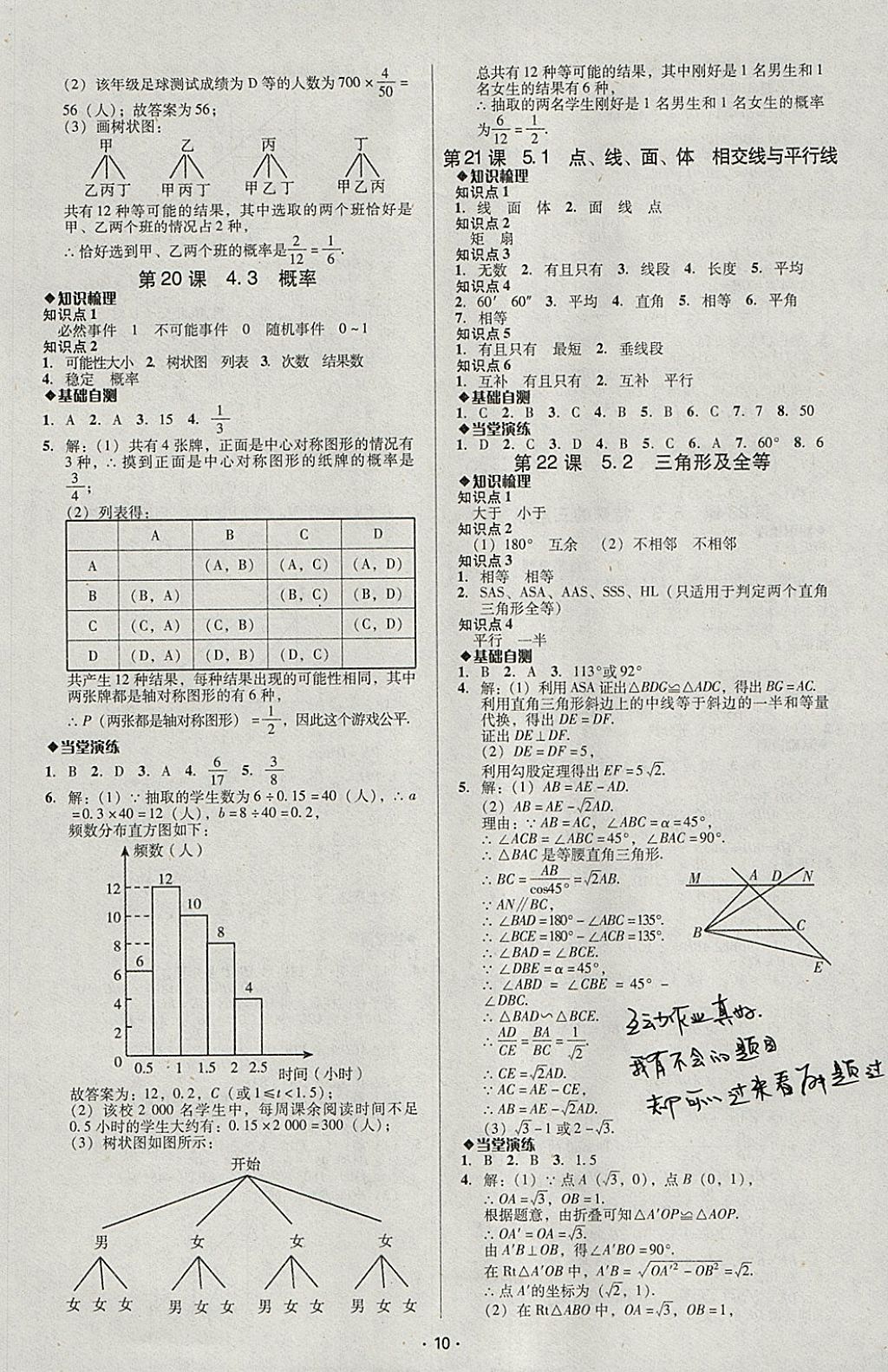 2018年中考備考全攻略數(shù)學 參考答案第10頁