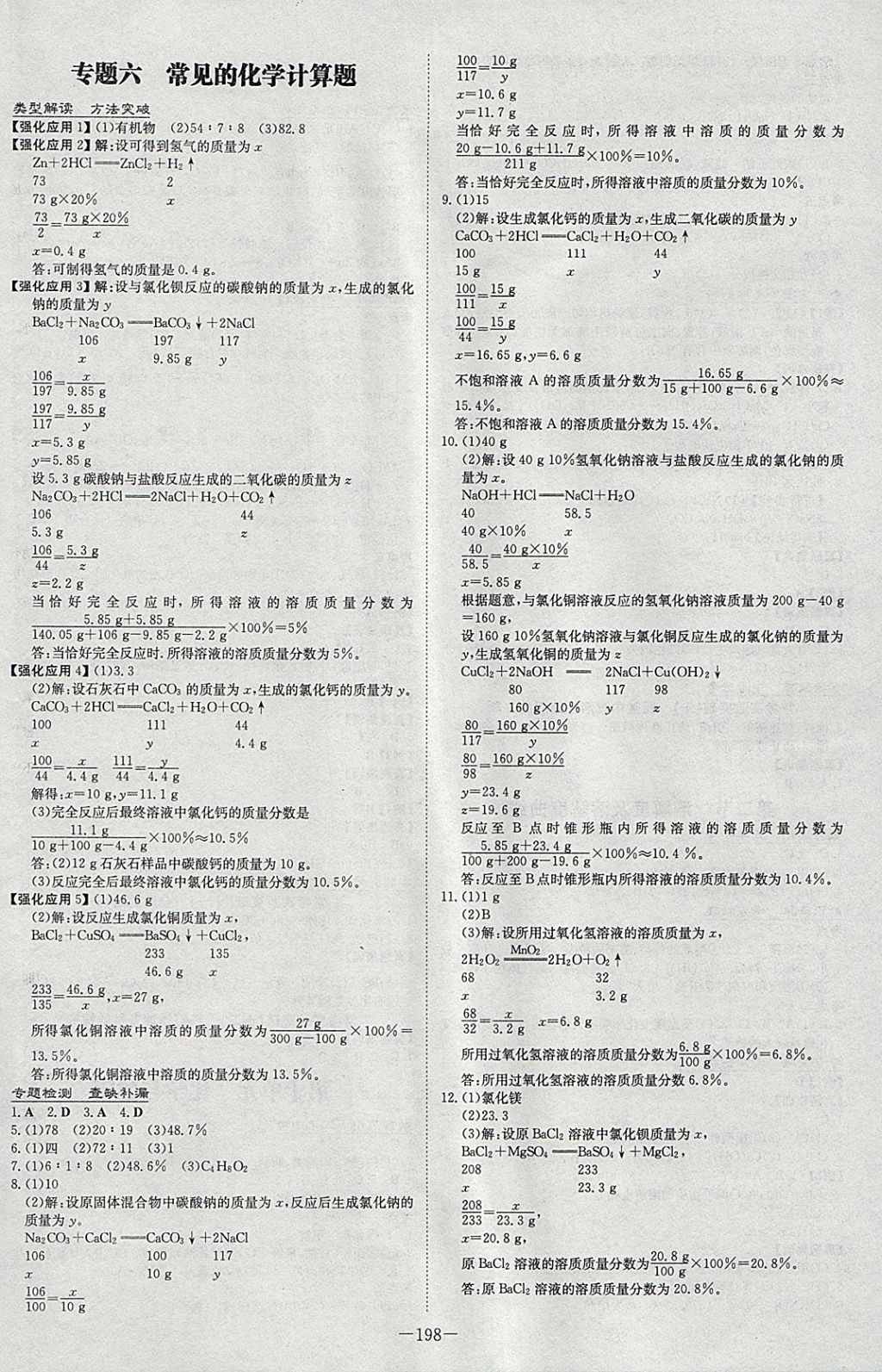 2018年中考總復(fù)習(xí)導(dǎo)與練精講冊化學(xué)濱州專用 參考答案第8頁