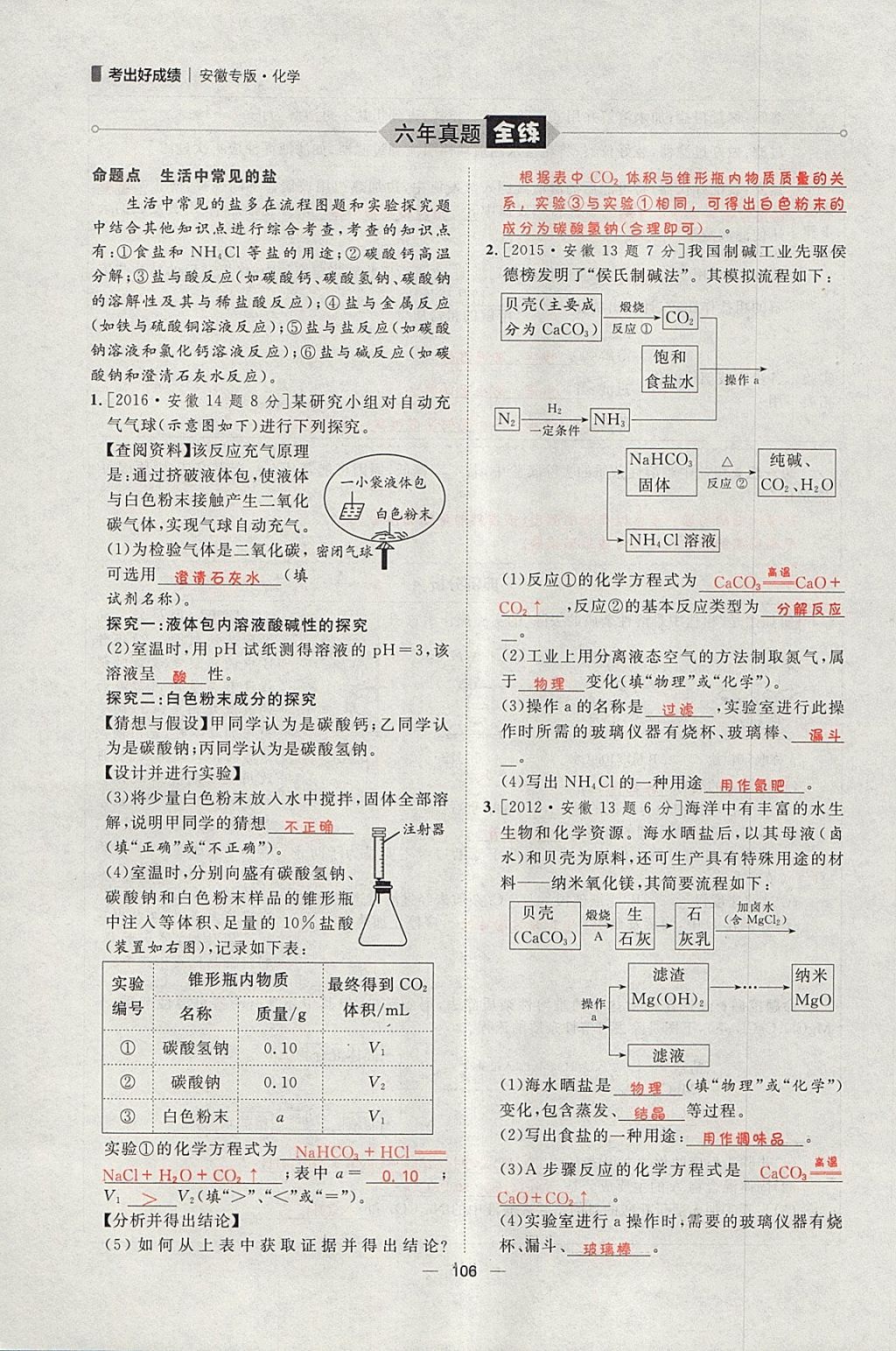 2018年康華傳媒考出好成績安徽中考化學 參考答案第195頁