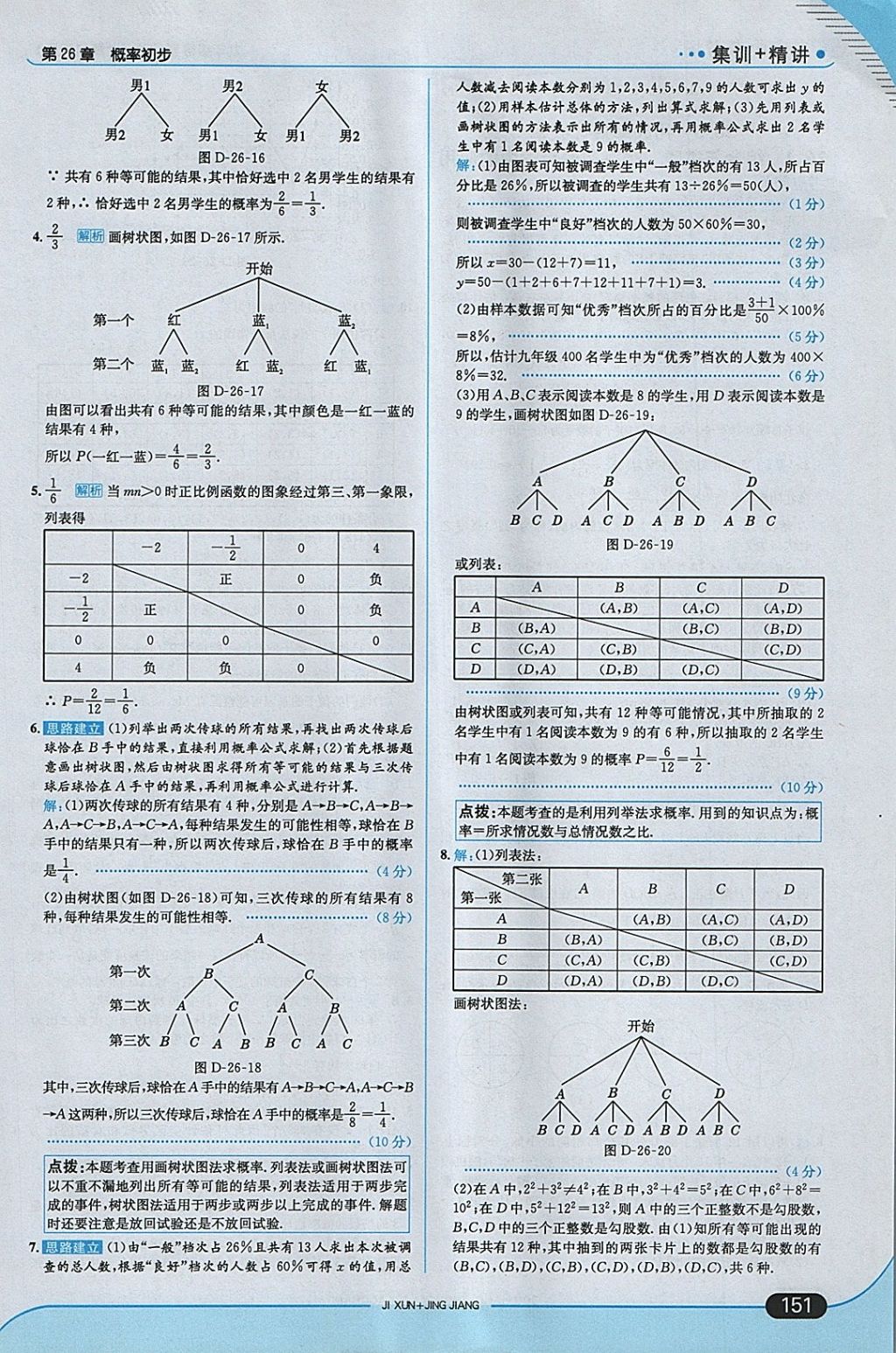 2018年走向中考考場九年級數(shù)學下冊滬科版 參考答案第41頁