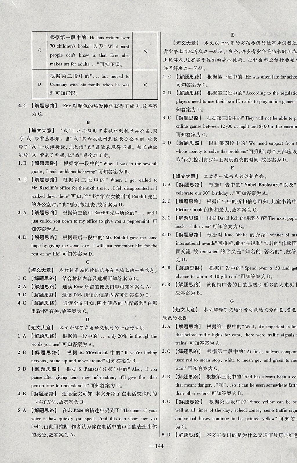 2018年金考卷活頁(yè)題選九年級(jí)英語(yǔ)下冊(cè)人教版 參考答案第24頁(yè)