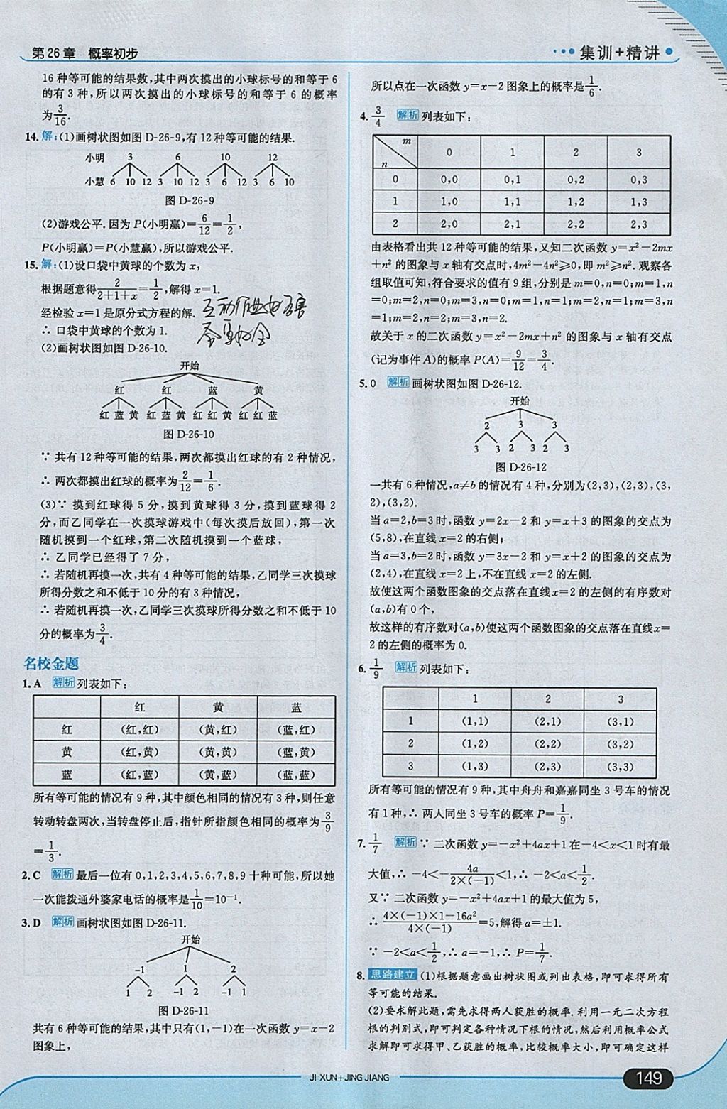 2018年走向中考考場九年級數(shù)學(xué)下冊滬科版 參考答案第39頁