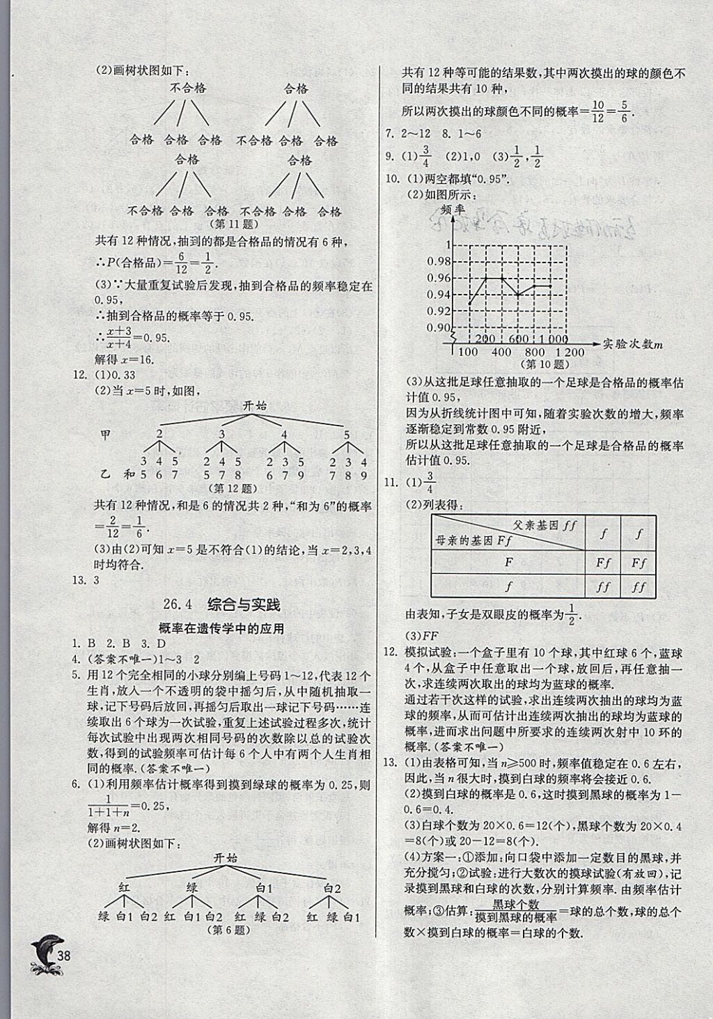 2018年實(shí)驗(yàn)班提優(yōu)訓(xùn)練九年級(jí)數(shù)學(xué)下冊(cè)滬科版 參考答案第37頁(yè)