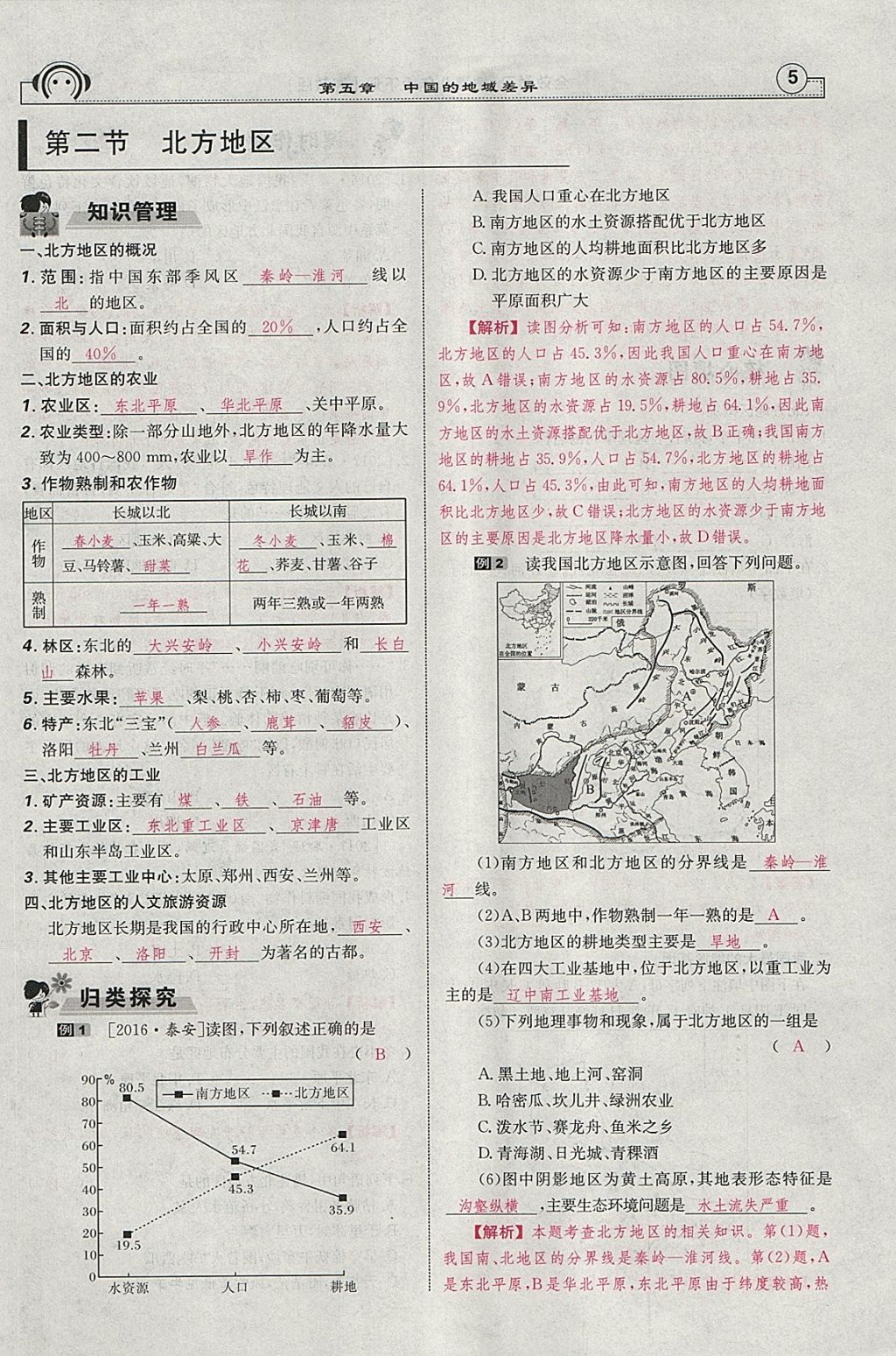 2018年全效學(xué)習(xí)八年級(jí)地理下冊(cè)湘教版 參考答案第51頁(yè)