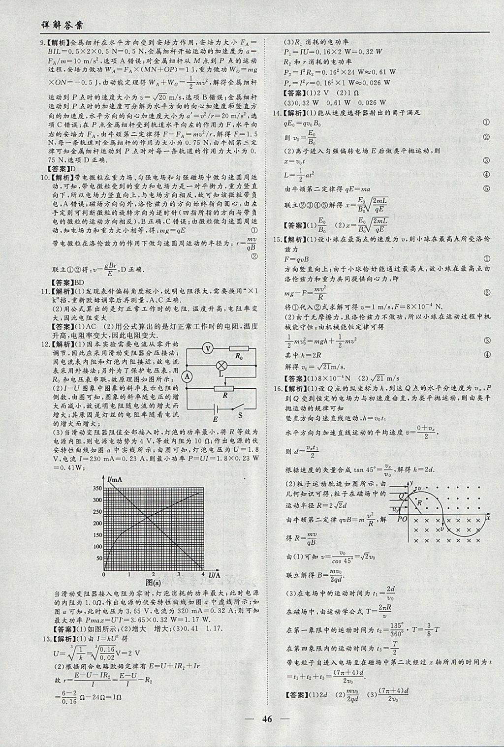 2018年學(xué)段銜接提升方案贏在高考寒假作業(yè)高二物理 參考答案第12頁