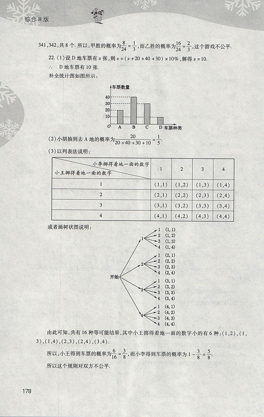 2018年新課程寒假作業(yè)本九年級綜合B版山西教育出版社 參考答案第10頁