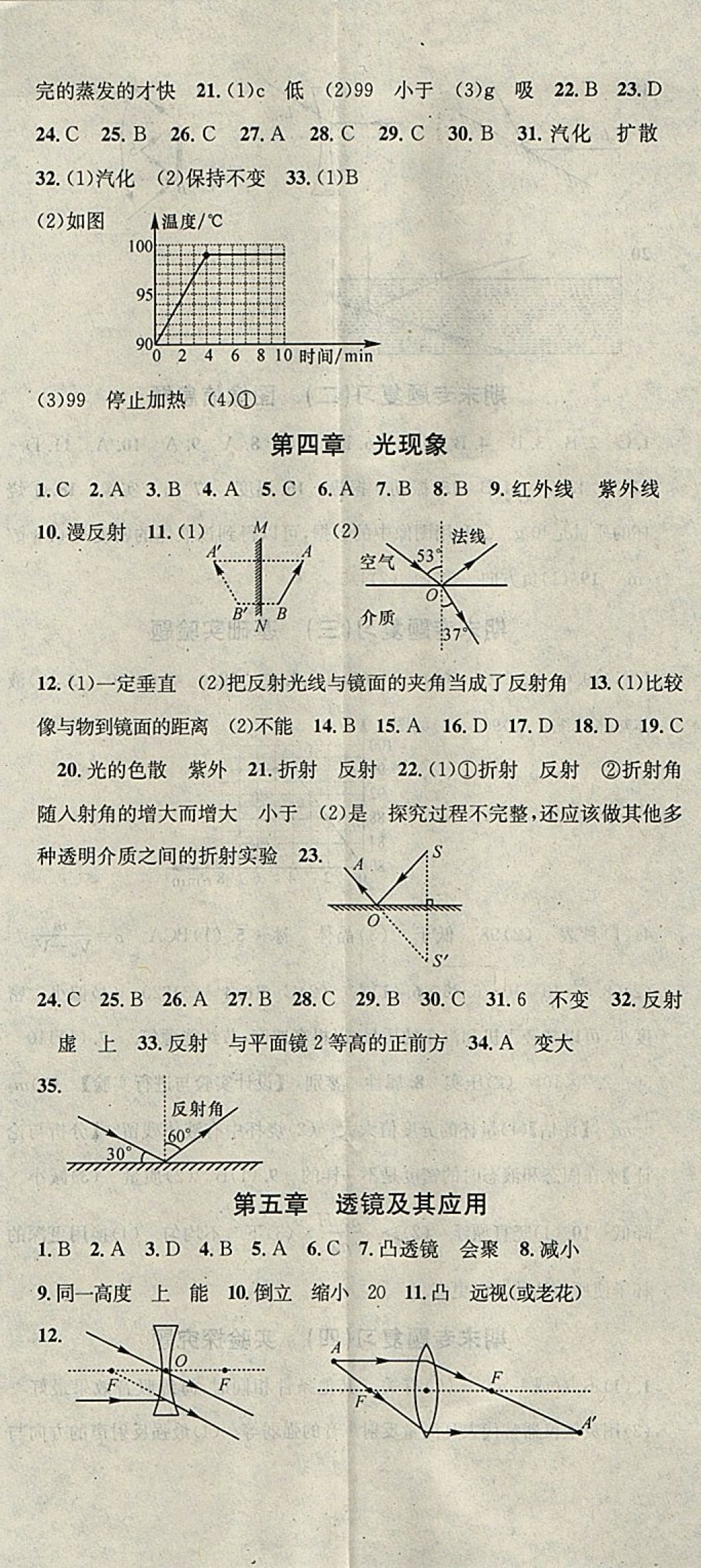 2018年华章教育寒假总复习学习总动员八年级物理人教版 参考答案第2页