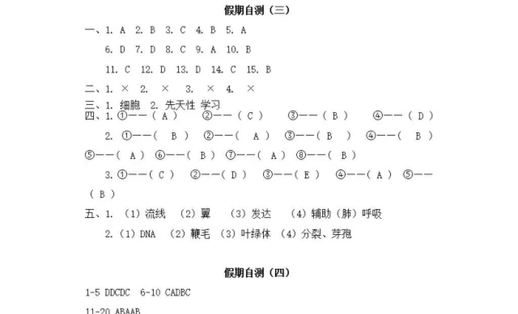 2018年寒假Happy假日八年级综合鸡西专用五四制黑龙江少年儿童出版社 参考答案第12页