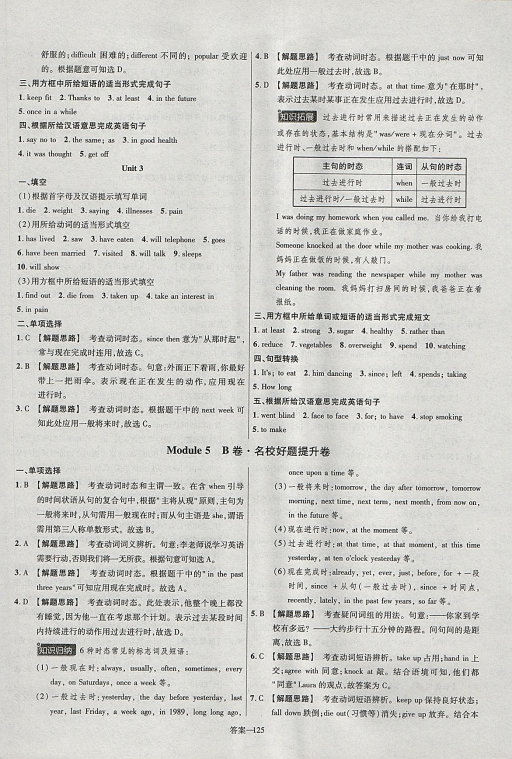 2018年金考卷活頁題選九年級英語下冊外研版 參考答案第17頁