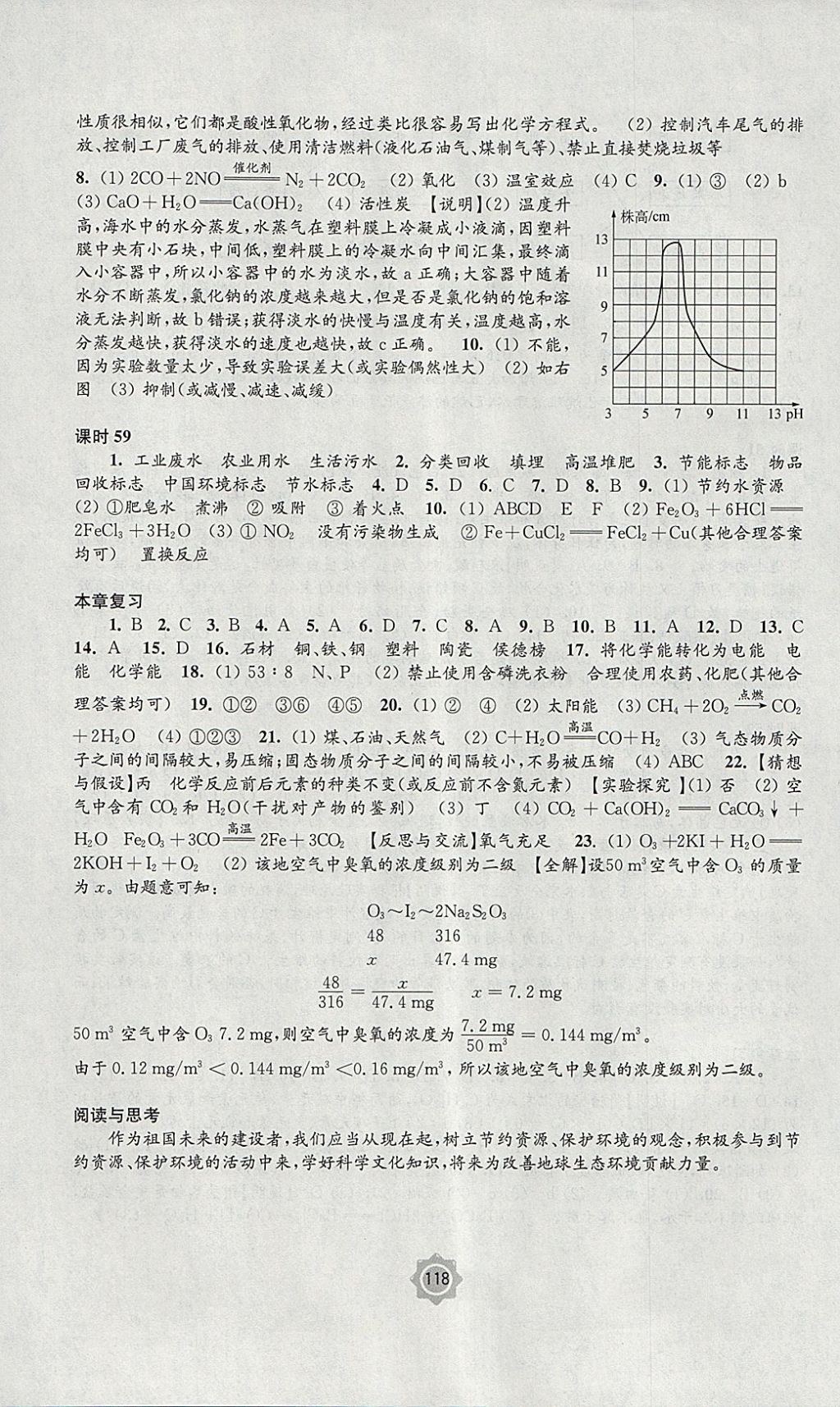 2018年學(xué)習(xí)與評(píng)價(jià)九年級(jí)化學(xué)下冊(cè)滬教版江蘇鳳凰教育出版社 參考答案第12頁(yè)