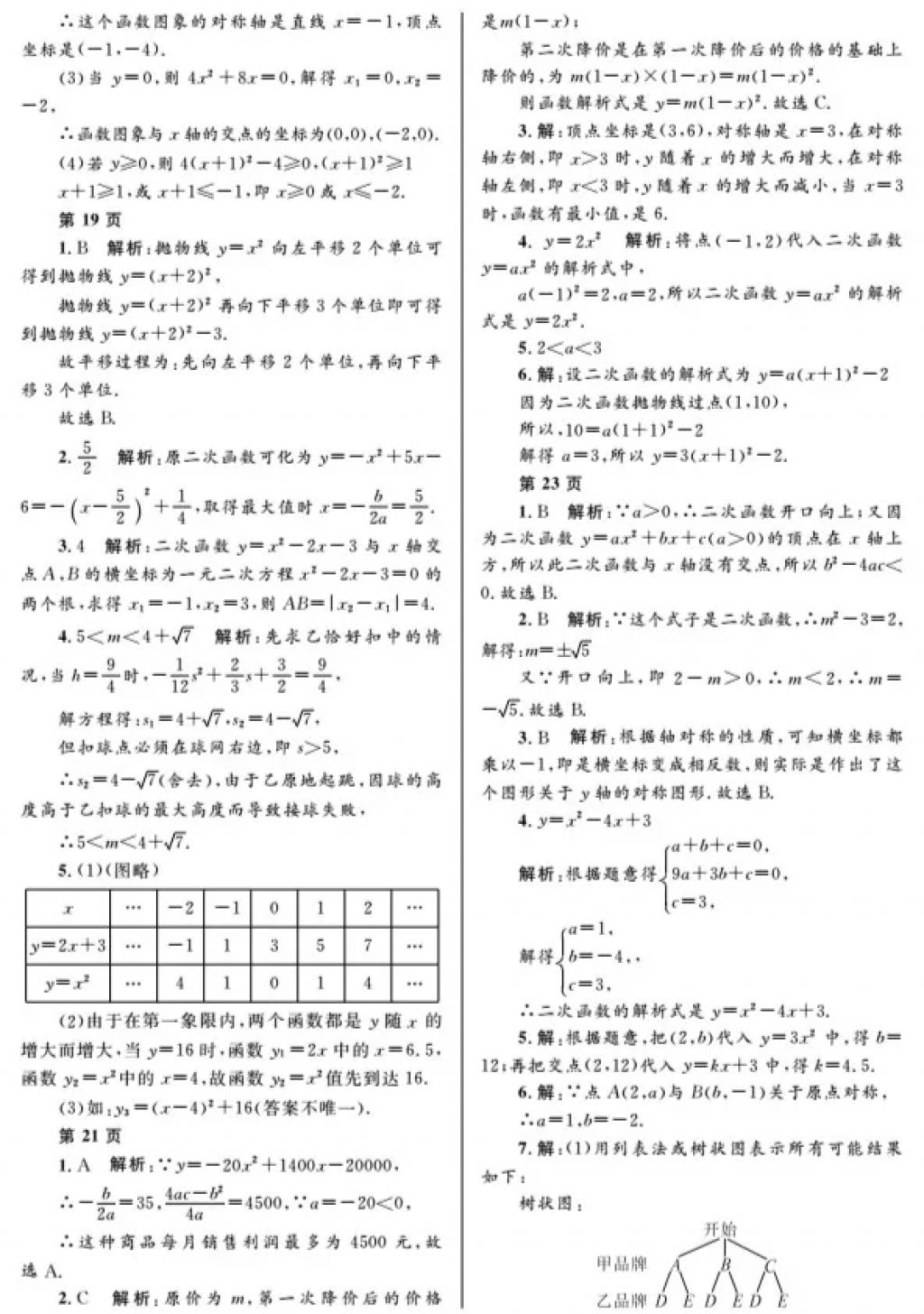 2018年寒假Happy假日九年級數學人教版黑龍江少年兒童出版社 參考答案第6頁