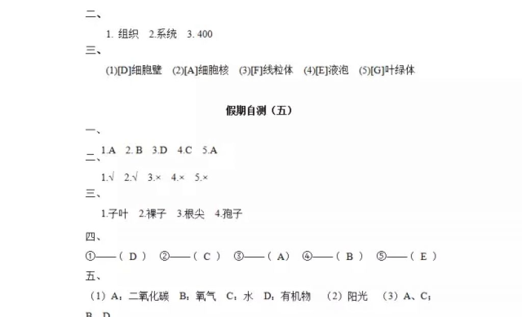 2018年寒假Happy假日七年級綜合五四制雞西專用黑龍江少年兒童出版社 參考答案第15頁