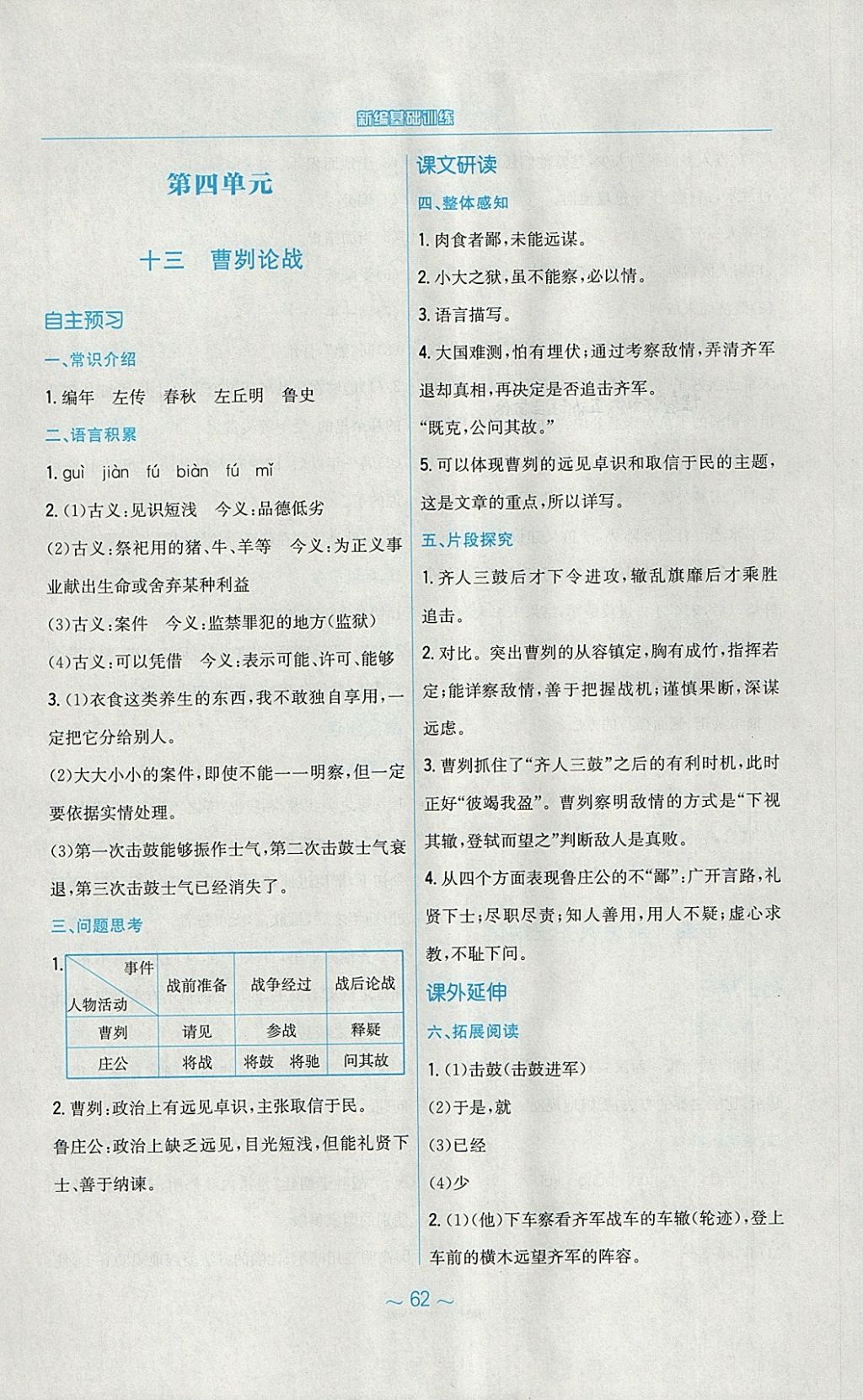 2018年新編基礎(chǔ)訓(xùn)練九年級語文下冊蘇教版 參考答案第18頁