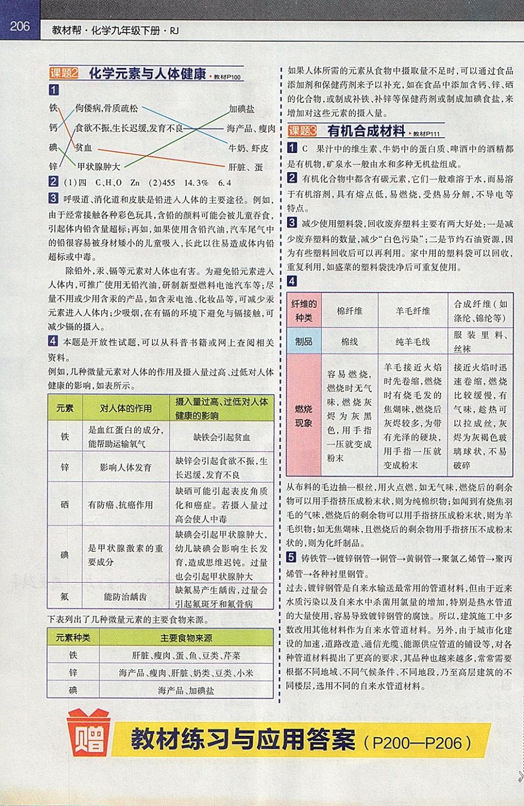 2018年教材幫初中化學(xué)九年級(jí)下冊(cè)人教版 參考答案第14頁(yè)