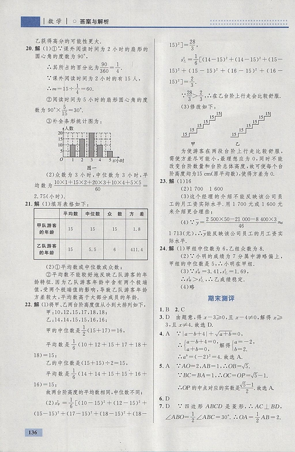 2018年初中同步學(xué)考優(yōu)化設(shè)計八年級數(shù)學(xué)下冊人教版 參考答案第46頁