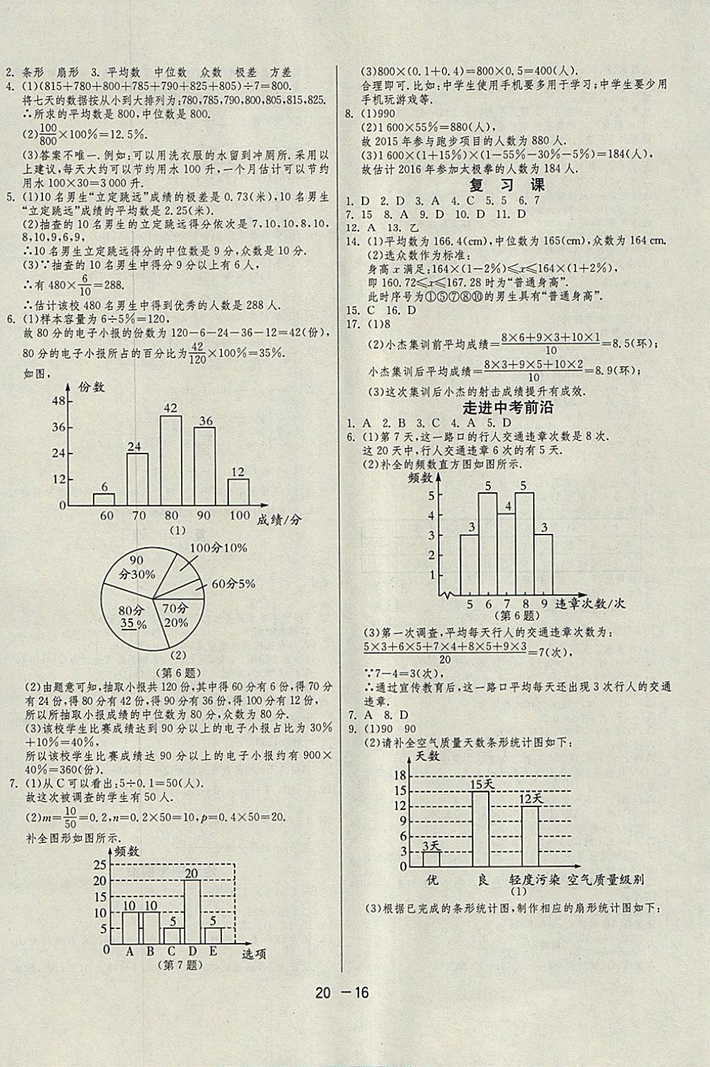 2018年1課3練單元達標測試八年級數(shù)學下冊人教版 參考答案第16頁