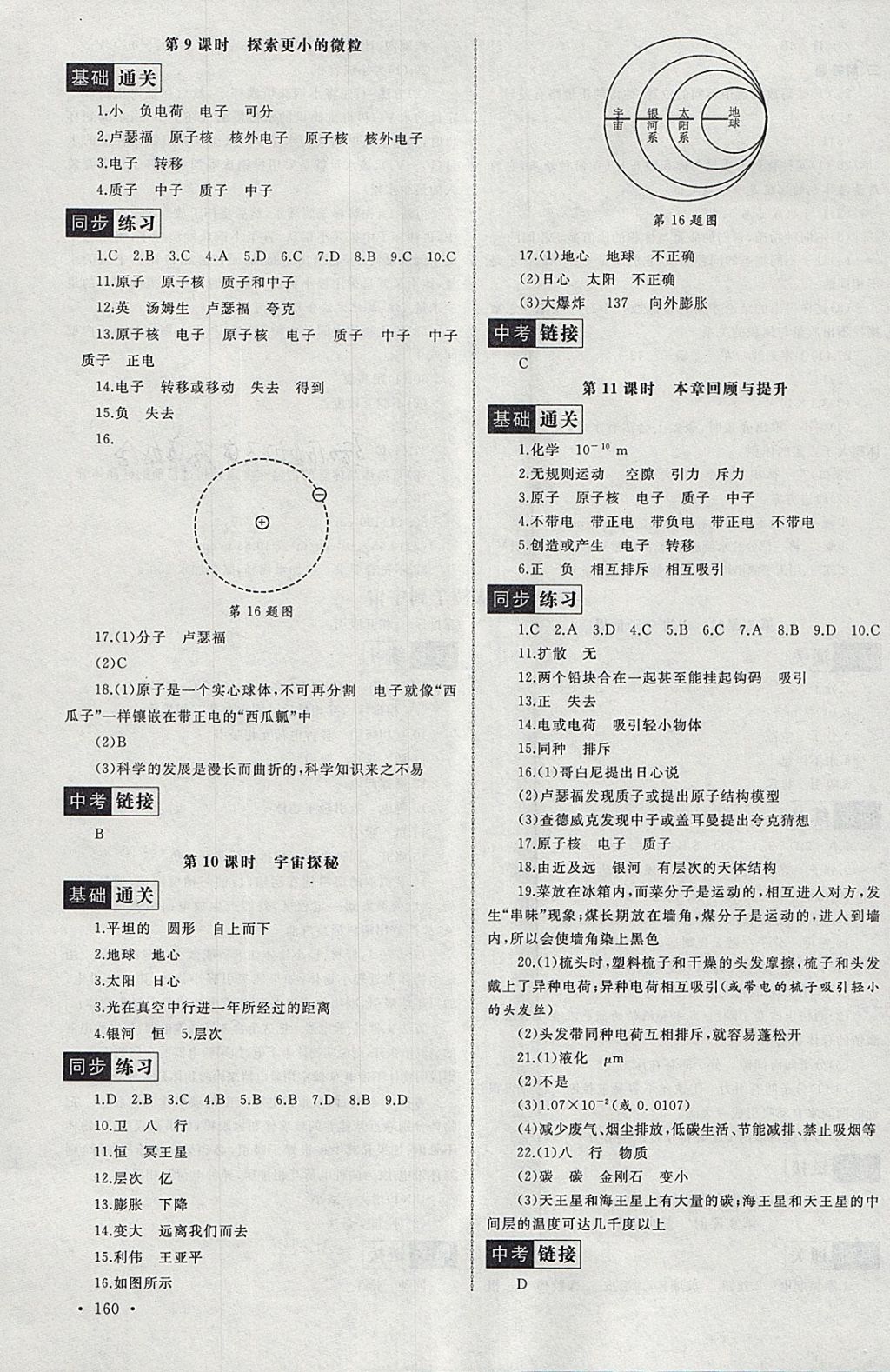 2018年為了燦爛的明天同步訓(xùn)練與拓展八年級物理下冊蘇科版 參考答案第4頁