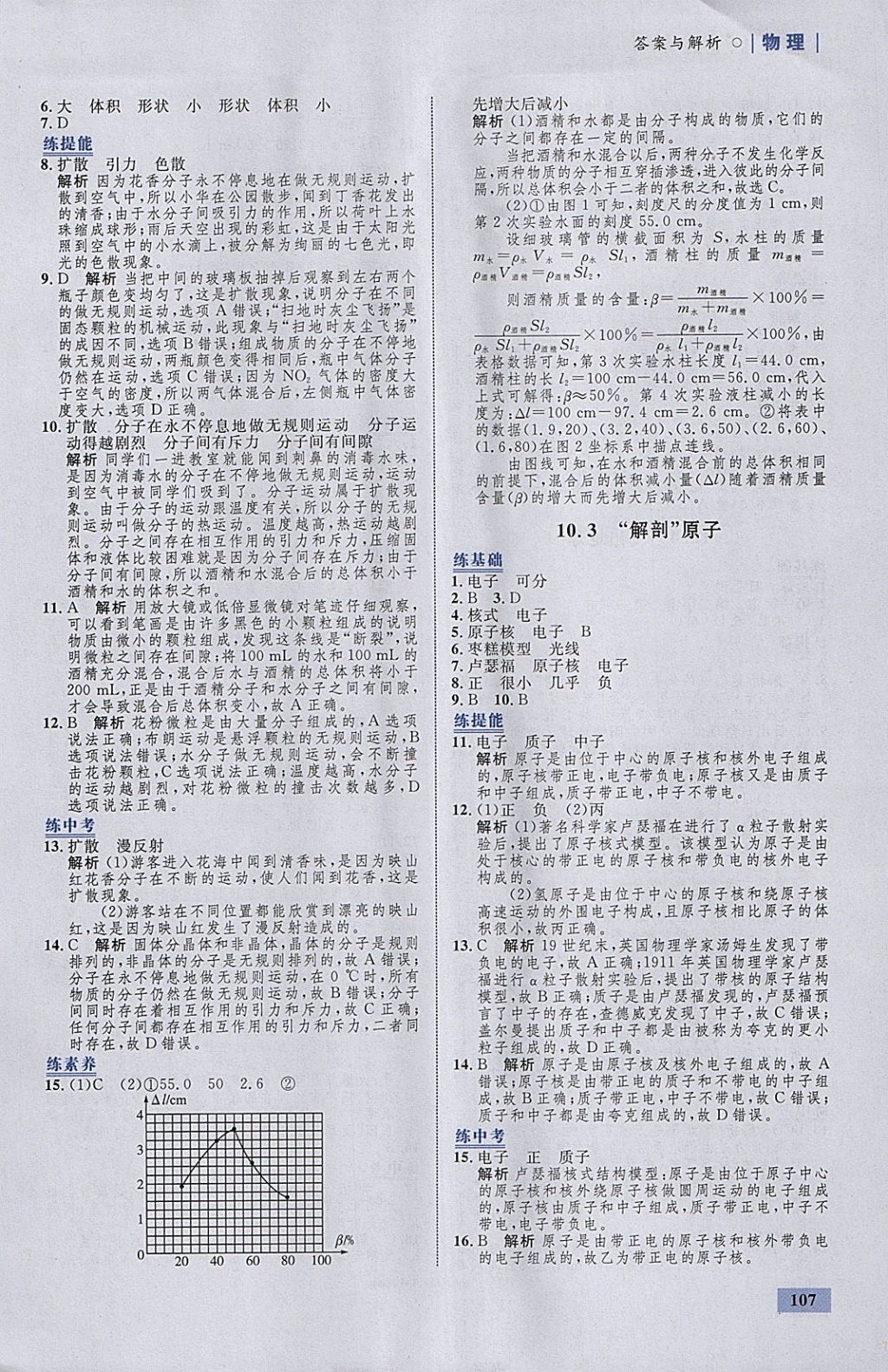 2018年初中同步學考優(yōu)化設計八年級物理下冊粵滬版 參考答案第25頁