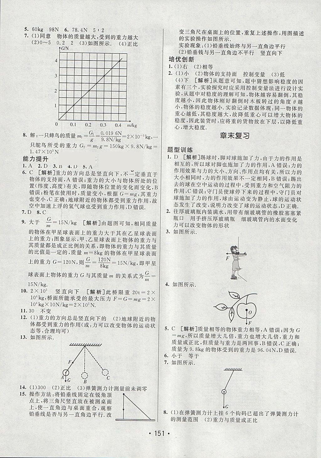 2018年同行學(xué)案學(xué)練測八年級(jí)物理下冊人教版 參考答案第3頁