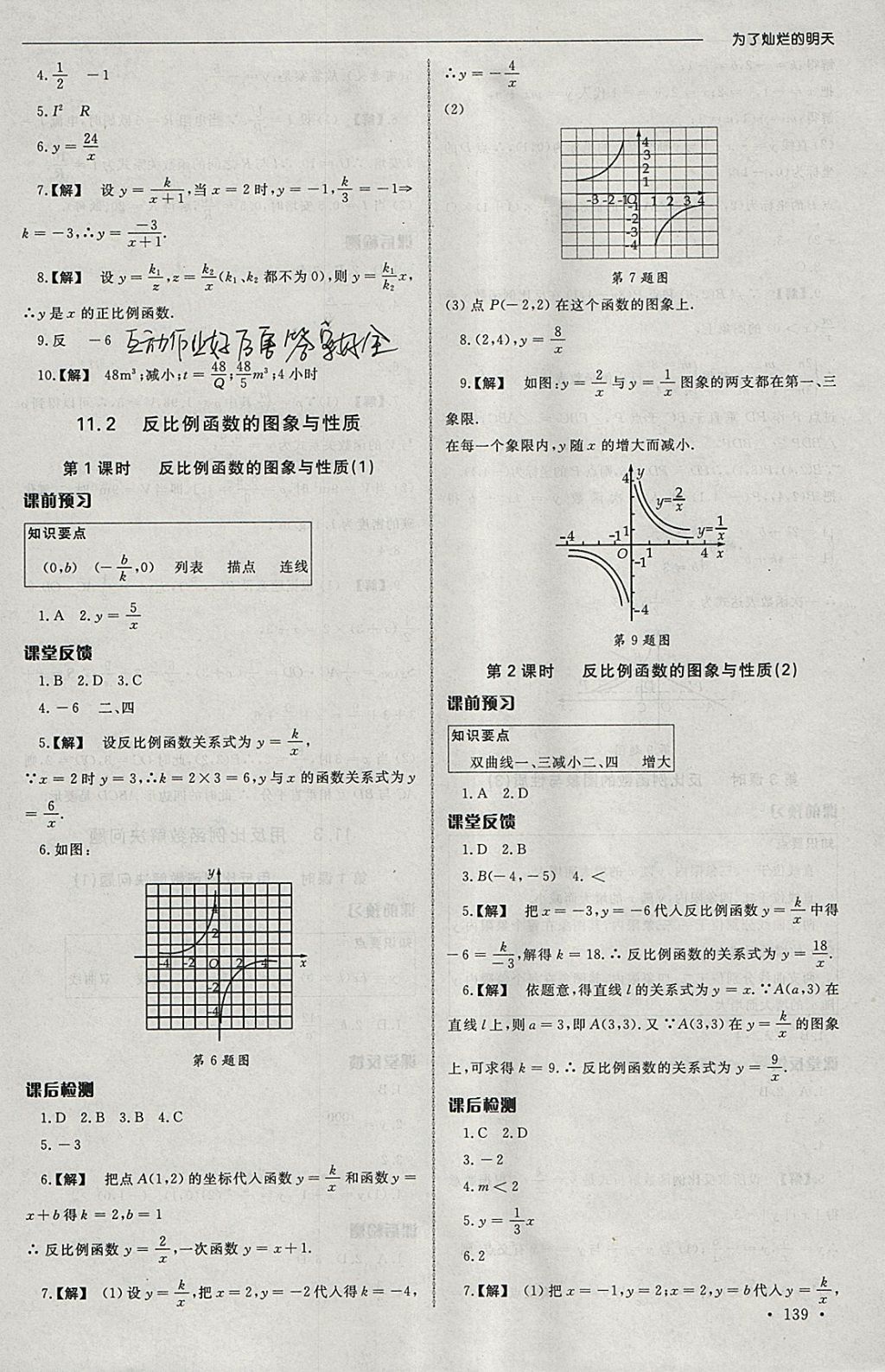 2018年為了燦爛的明天同步訓練與拓展課時練八年級數(shù)學下冊蘇科版 參考答案第19頁