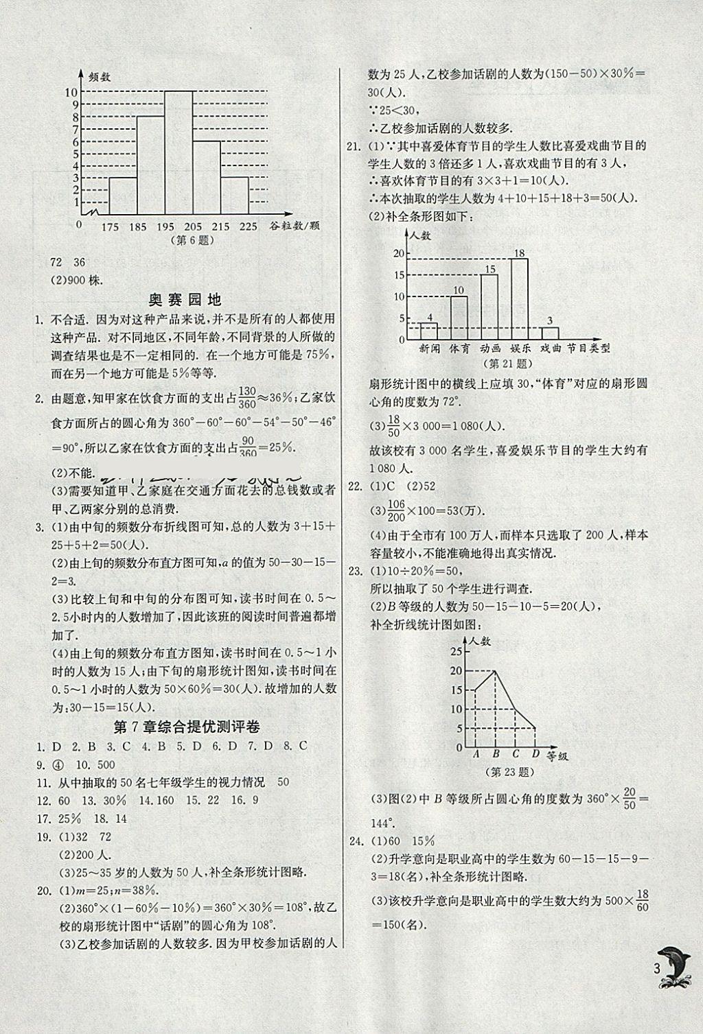 2018年實(shí)驗(yàn)班提優(yōu)訓(xùn)練八年級數(shù)學(xué)下冊蘇科版 參考答案第3頁