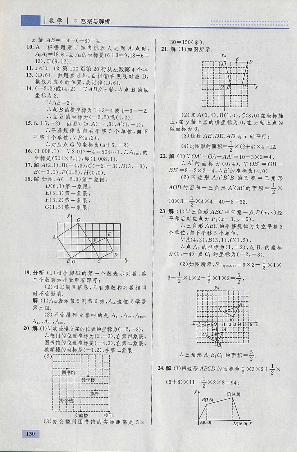 2018年初中同步學(xué)考優(yōu)化設(shè)計(jì)七年級(jí)數(shù)學(xué)下冊(cè)人教版 參考答案第24頁