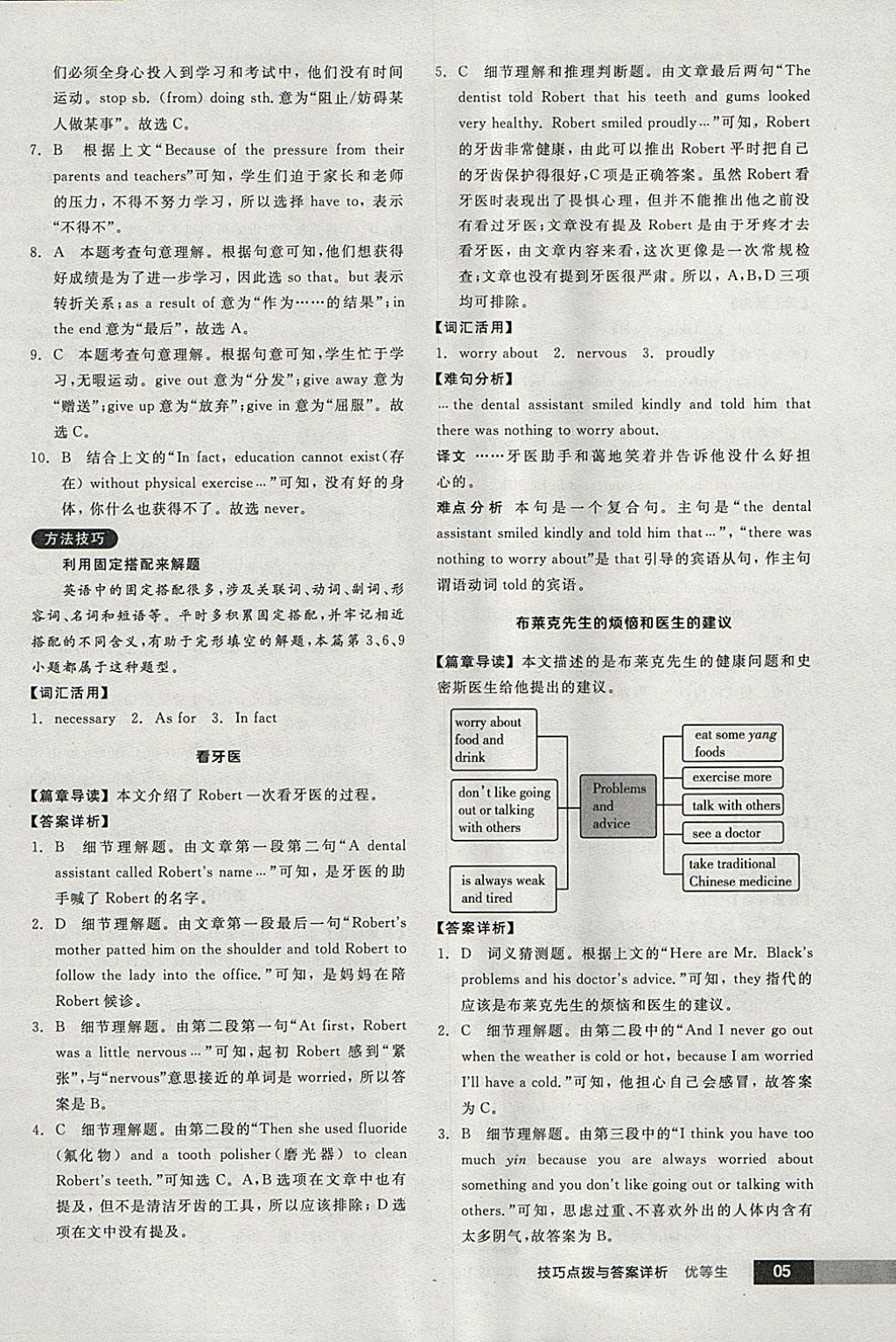 2018年全品优等生完形填空加阅读理解八年级英语下册人教版 参考答案第5页