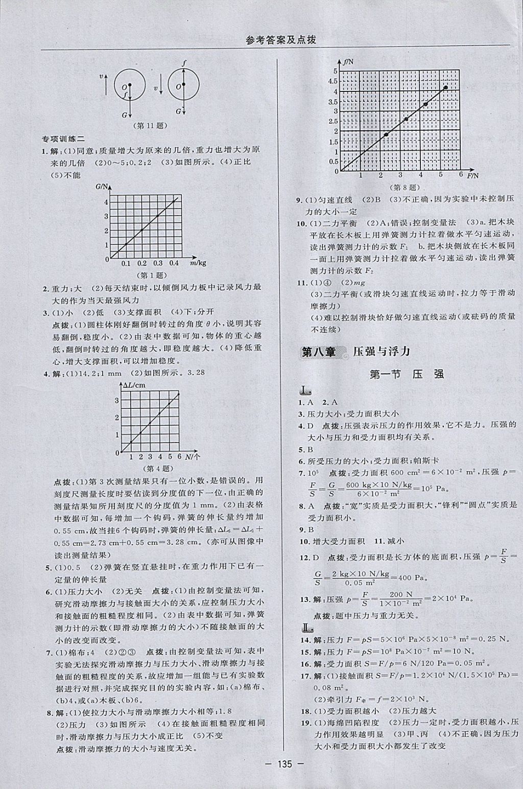 2018年綜合應(yīng)用創(chuàng)新題典中點(diǎn)八年級(jí)物理下冊(cè)北師大版 參考答案第13頁