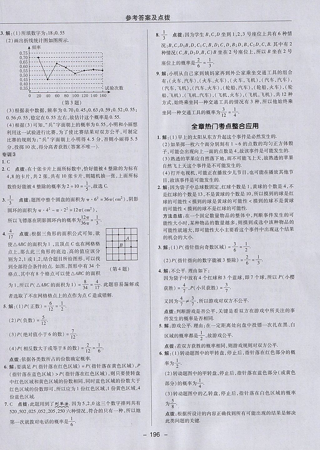 2018年綜合應用創(chuàng)新題典中點七年級數學下冊北師大版 參考答案第44頁