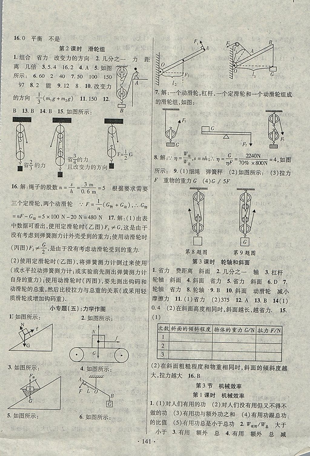 2018年畅优新课堂八年级物理下册人教版 参考答案第6页