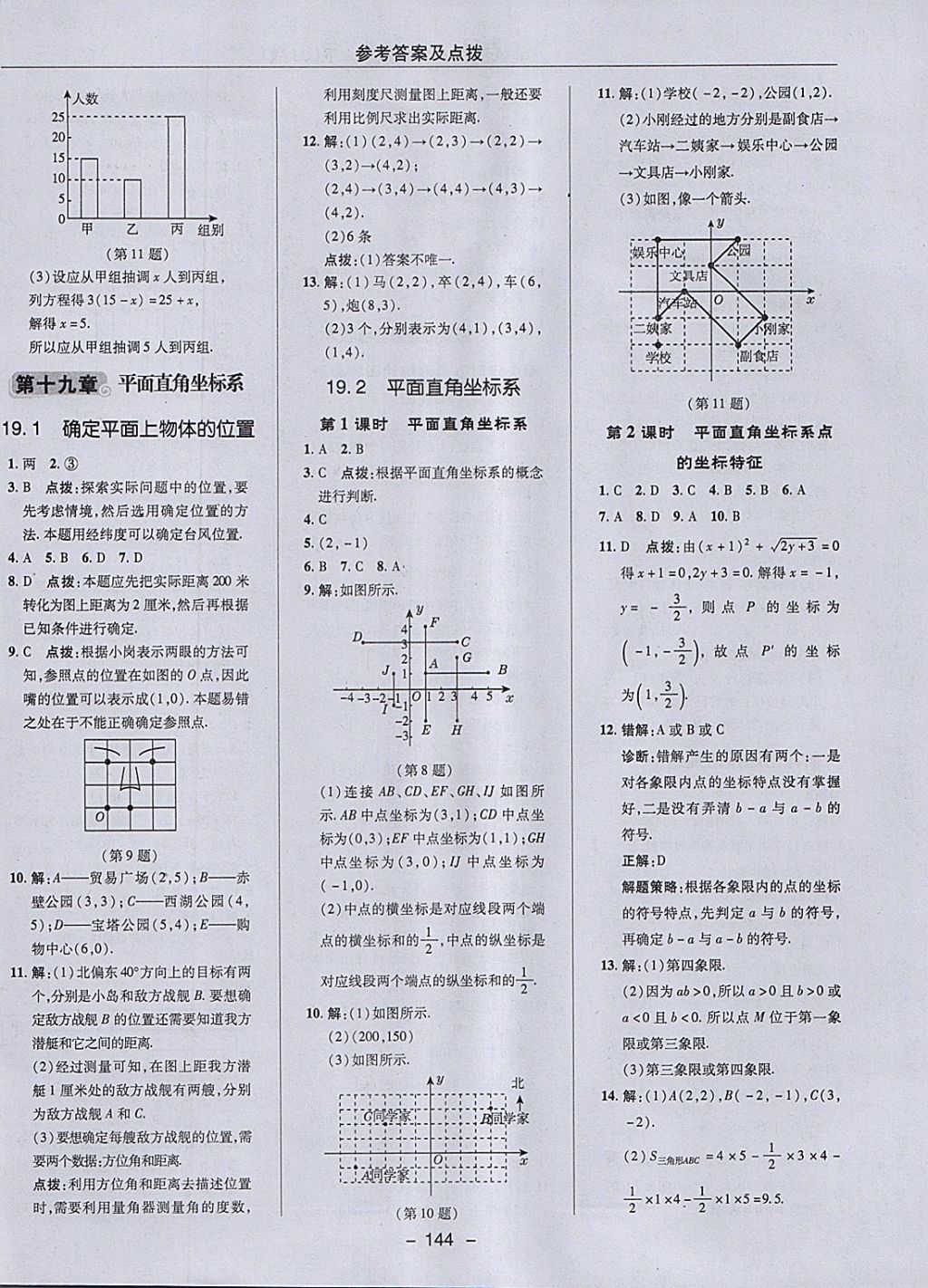 2018年綜合應(yīng)用創(chuàng)新題典中點(diǎn)八年級數(shù)學(xué)下冊冀教版 參考答案第12頁