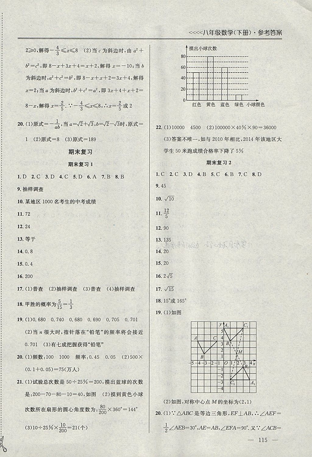 2018年提優(yōu)訓(xùn)練非常階段123八年級(jí)數(shù)學(xué)下冊(cè)江蘇版 參考答案第13頁