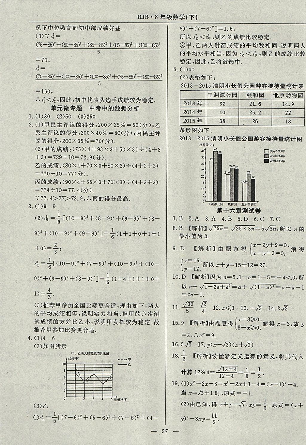 2018年高效通教材精析精練八年級數(shù)學下冊人教版 參考答案第29頁