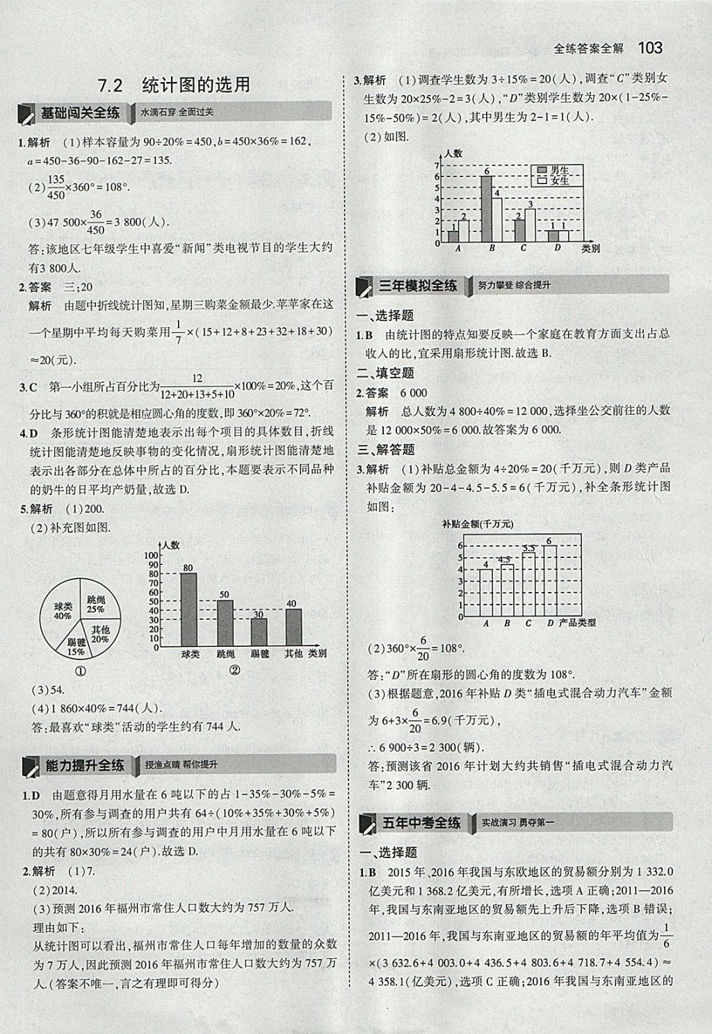 2018年5年中考3年模擬初中數(shù)學(xué)八年級下冊蘇科版 參考答案第2頁