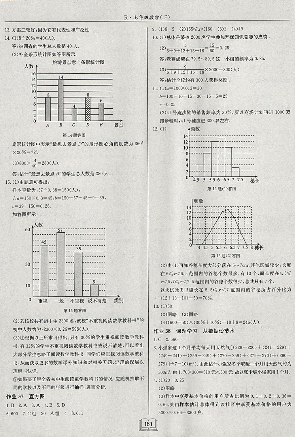 2018年啟東中學(xué)作業(yè)本七年級(jí)數(shù)學(xué)下冊(cè)人教版 參考答案第17頁(yè)