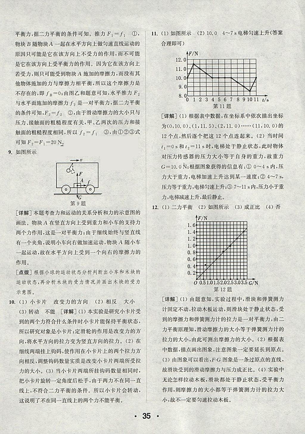 2018年通城學(xué)典初中物理提優(yōu)能手八年級下冊人教版 參考答案第35頁