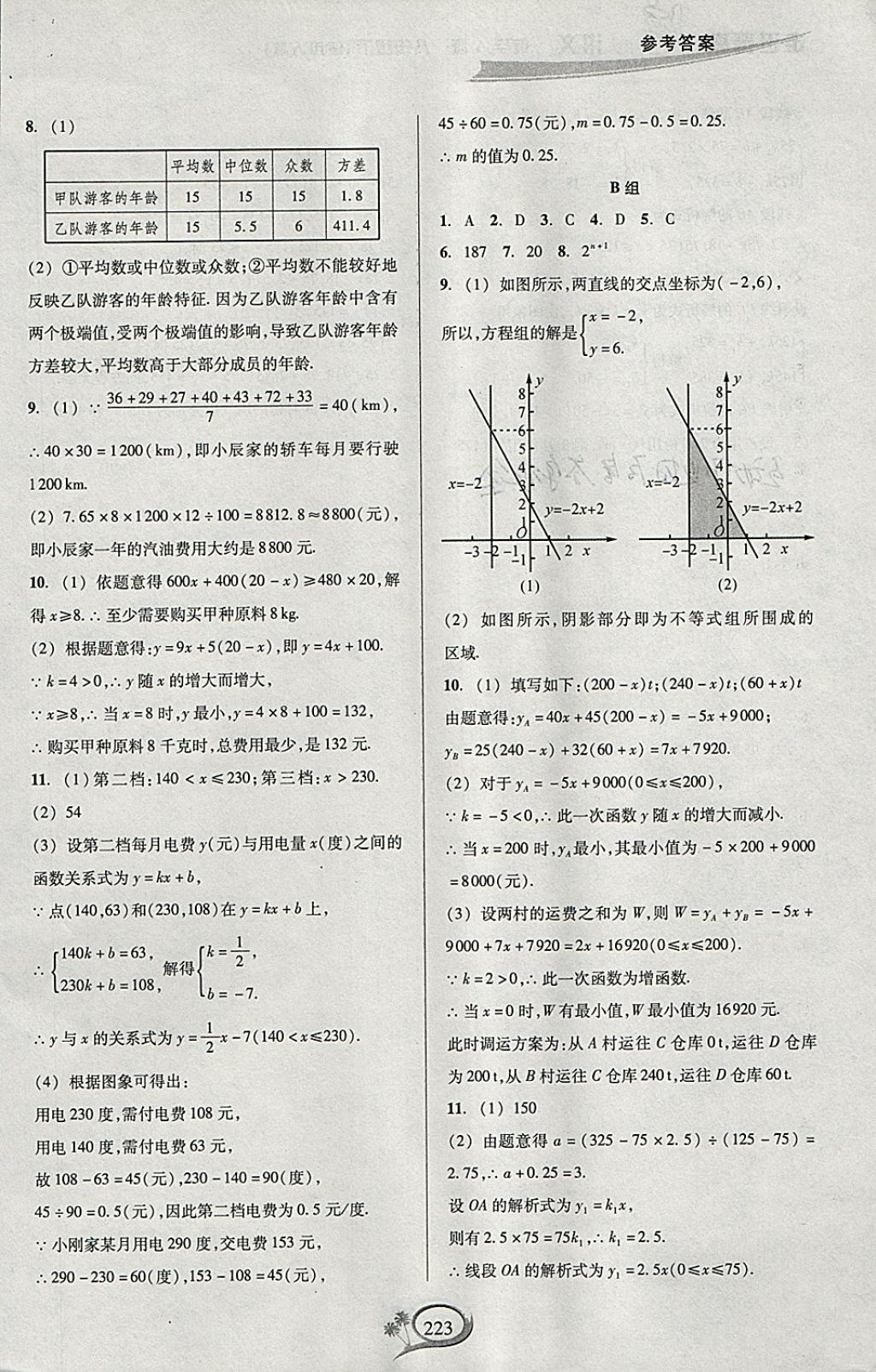 2018年走進(jìn)重高培優(yōu)講義八年級(jí)數(shù)學(xué)下冊人教版A版 參考答案第24頁