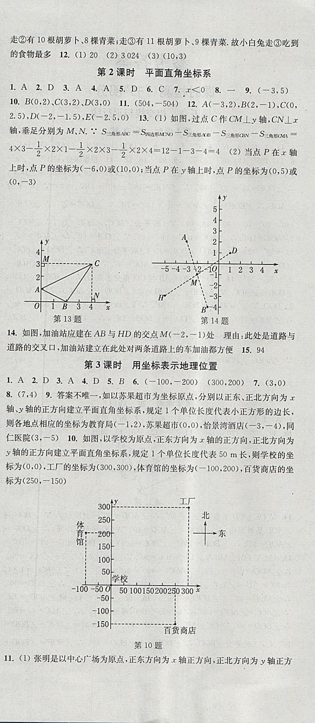 2018年通城學(xué)典活頁檢測七年級(jí)數(shù)學(xué)下冊(cè)人教版 參考答案第6頁