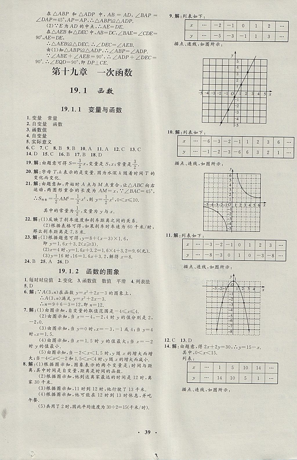 2018年非常1加1完全題練八年級數學下冊人教版 參考答案第11頁