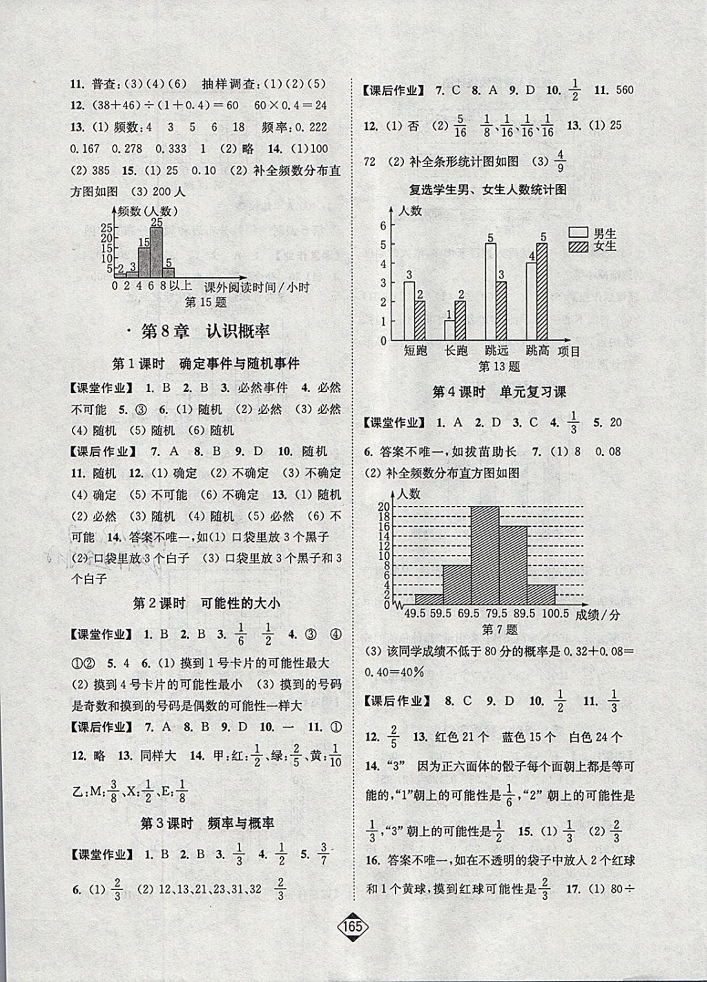 2018年轻松作业本八年级数学下册江苏版 参考答案第3页