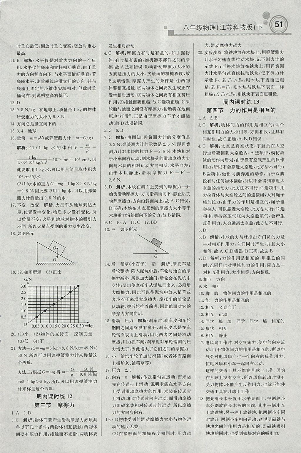 2018年輕巧奪冠周測(cè)月考直通中考八年級(jí)物理下冊(cè)蘇科版 參考答案第5頁(yè)