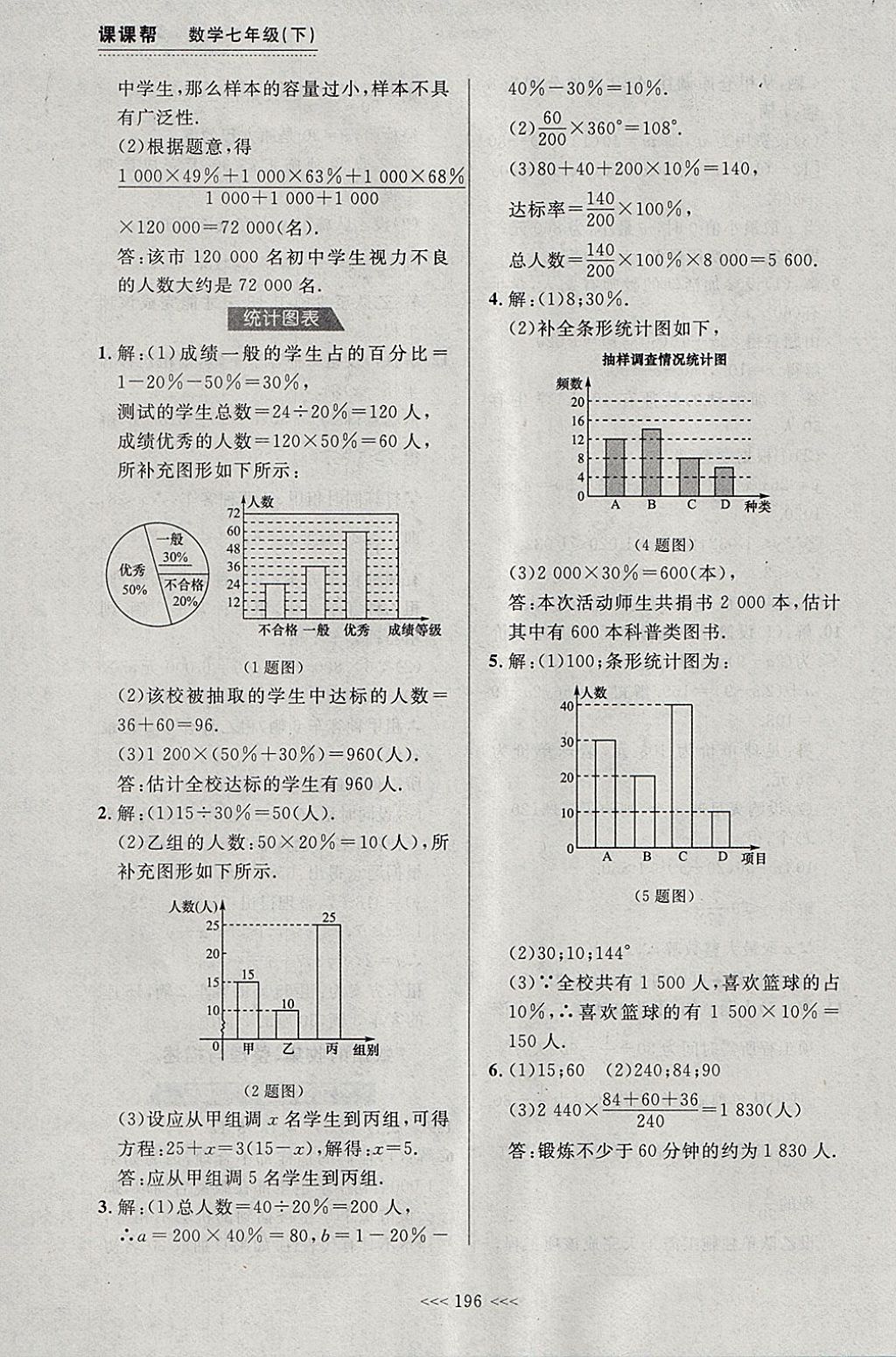 2018年中考快遞課課幫七年級(jí)數(shù)學(xué)下冊大連專用 參考答案第42頁