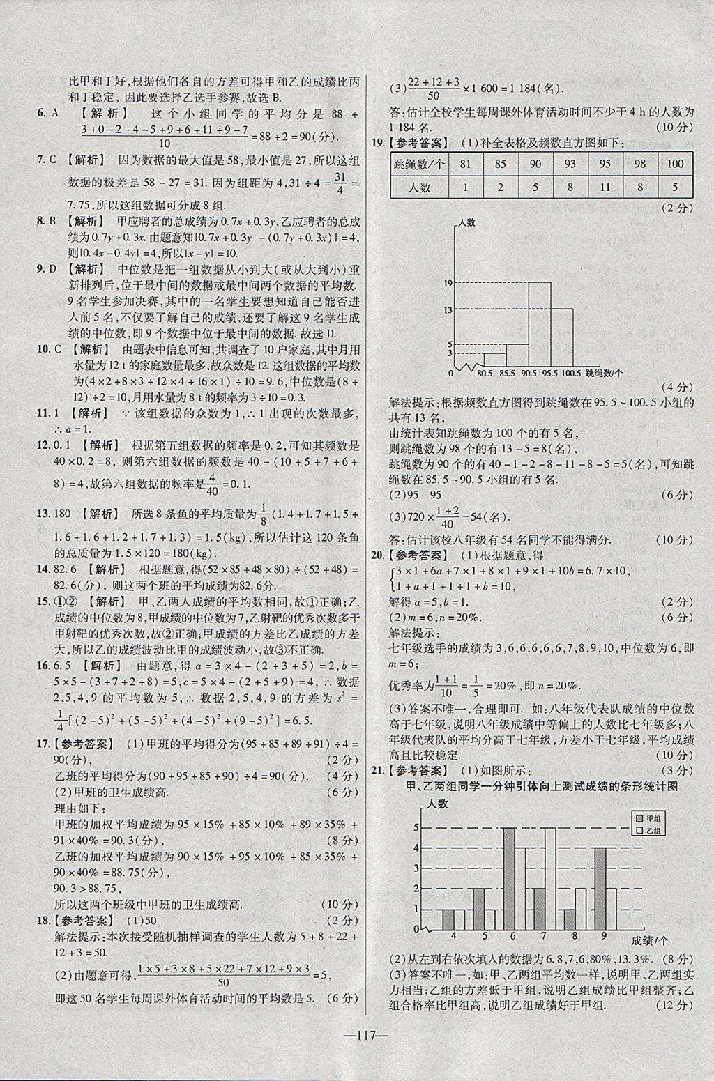 2018年金考卷活页题选八年级数学下册沪科版 参考答案第15页