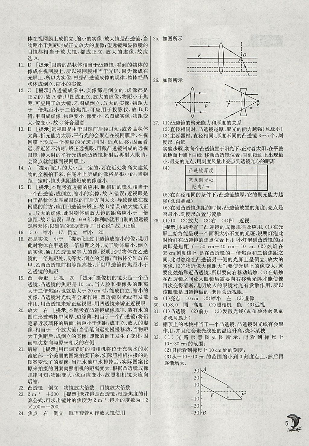 2018年實驗班提優(yōu)訓(xùn)練八年級物理下冊北師大版 參考答案第5頁