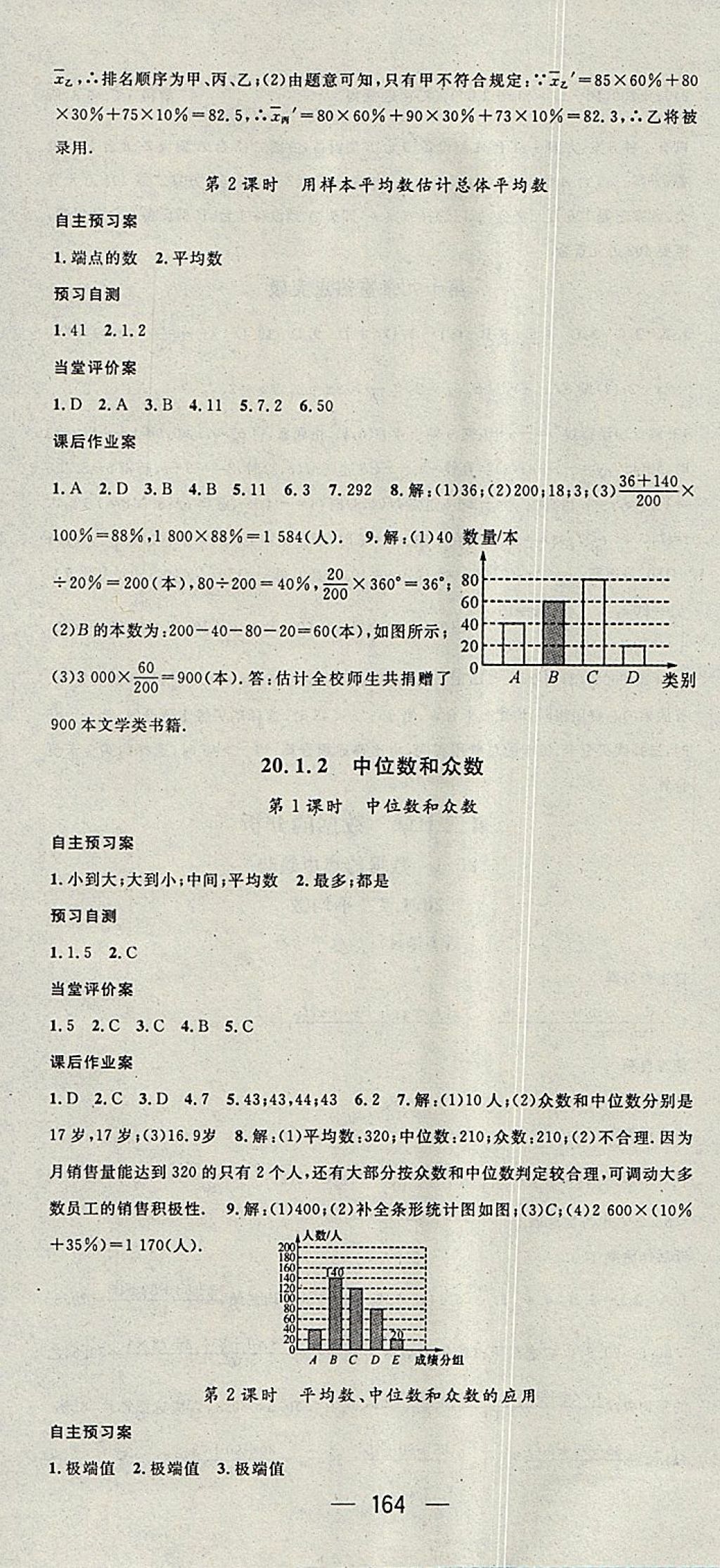 2018年名师测控八年级数学下册人教版 参考答案第22页