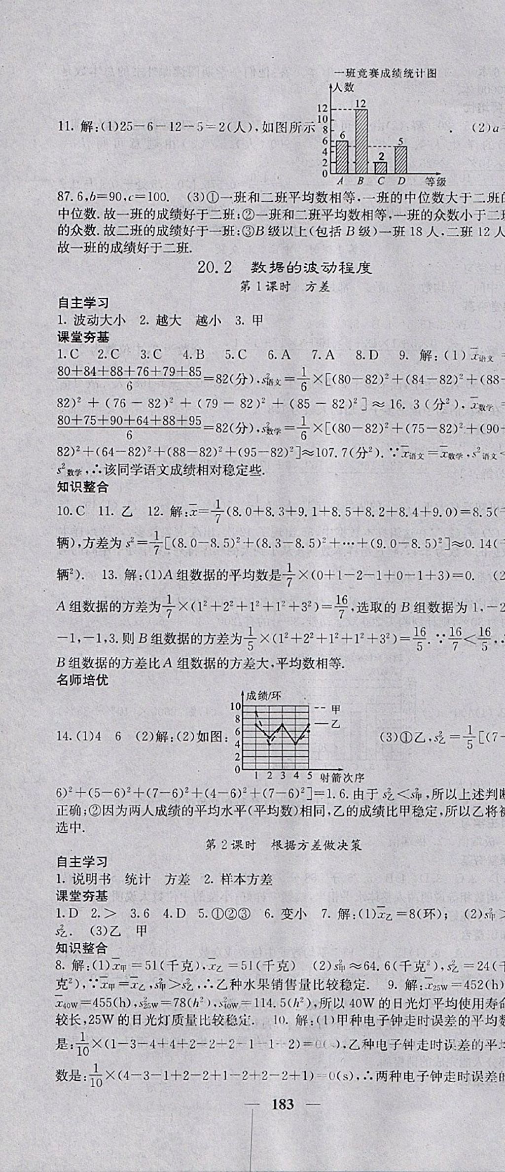 2018年名校课堂内外八年级数学下册人教版 参考答案第28页