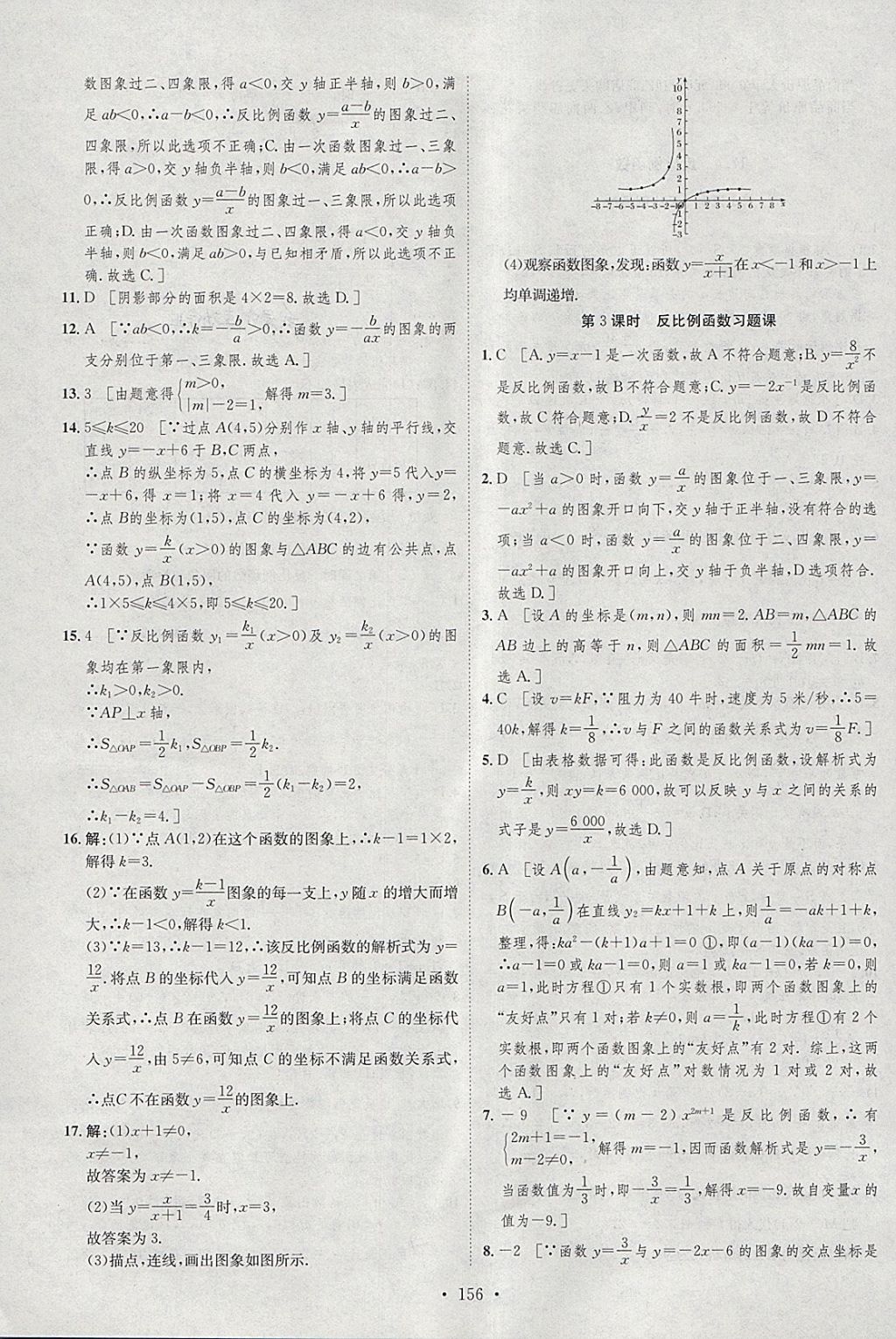 2018年思路教練同步課時作業(yè)八年級數(shù)學下冊華師大版 參考答案第14頁