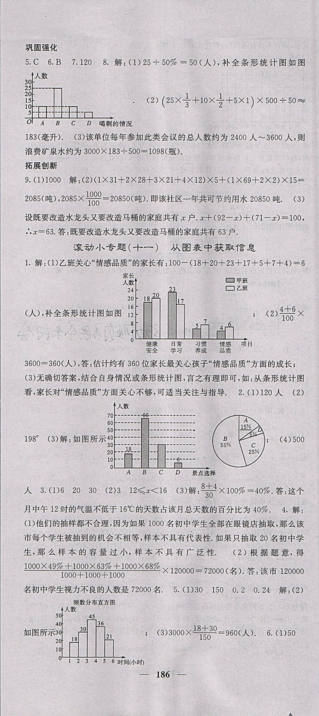 2018年課堂點(diǎn)睛七年級(jí)數(shù)學(xué)下冊(cè)人教版 參考答案第31頁